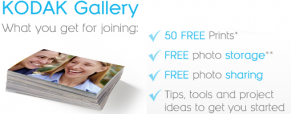 KODAK GALLERY : 50 free photo prints !